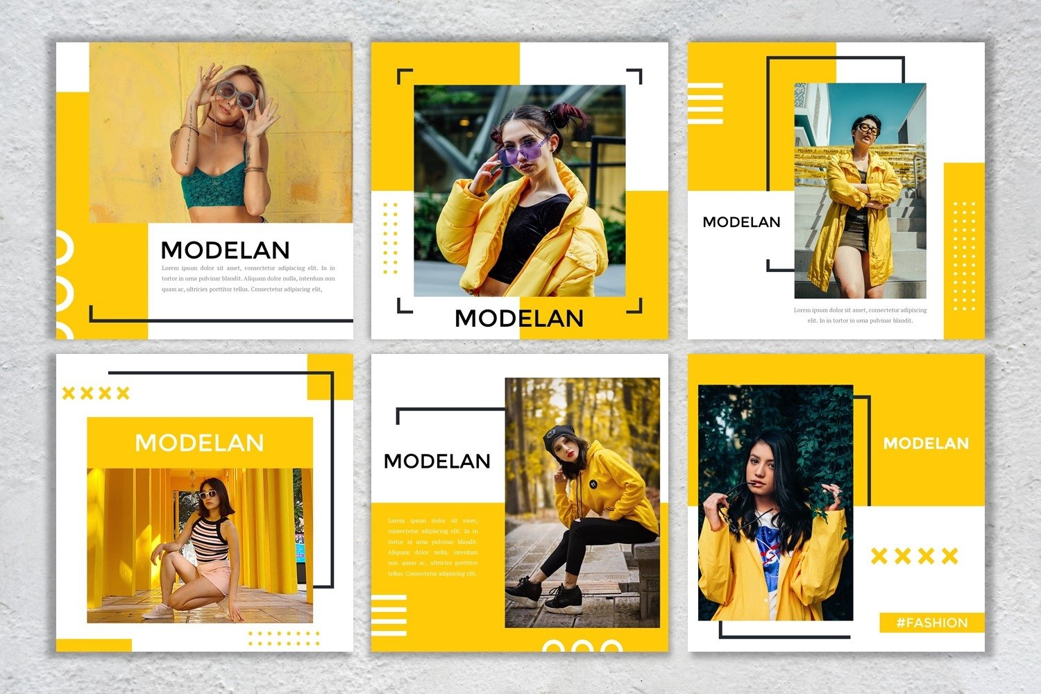 Instagram Feed Template Modelan (666407) Instagram Design Bundles