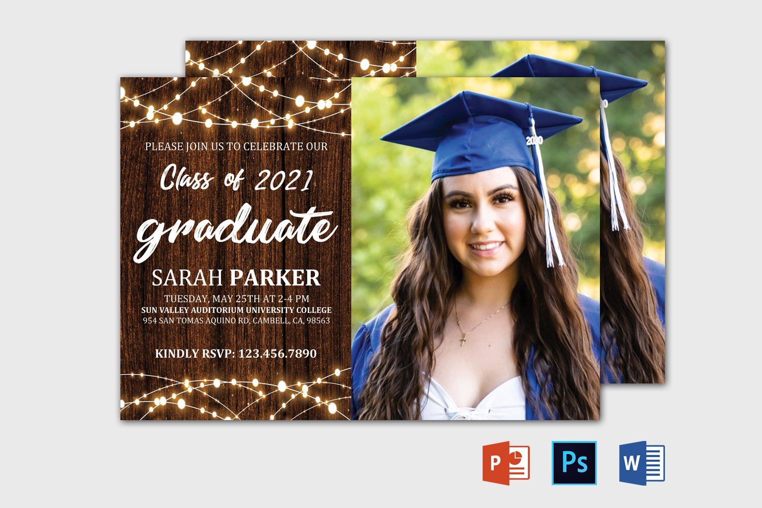 Graduation Announcement Template, Graduation (1344104), image size:1500x1000