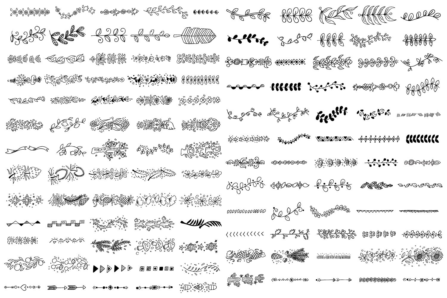 Fun & Cute Hand Drawn Vector Pack +Patterns example image 6