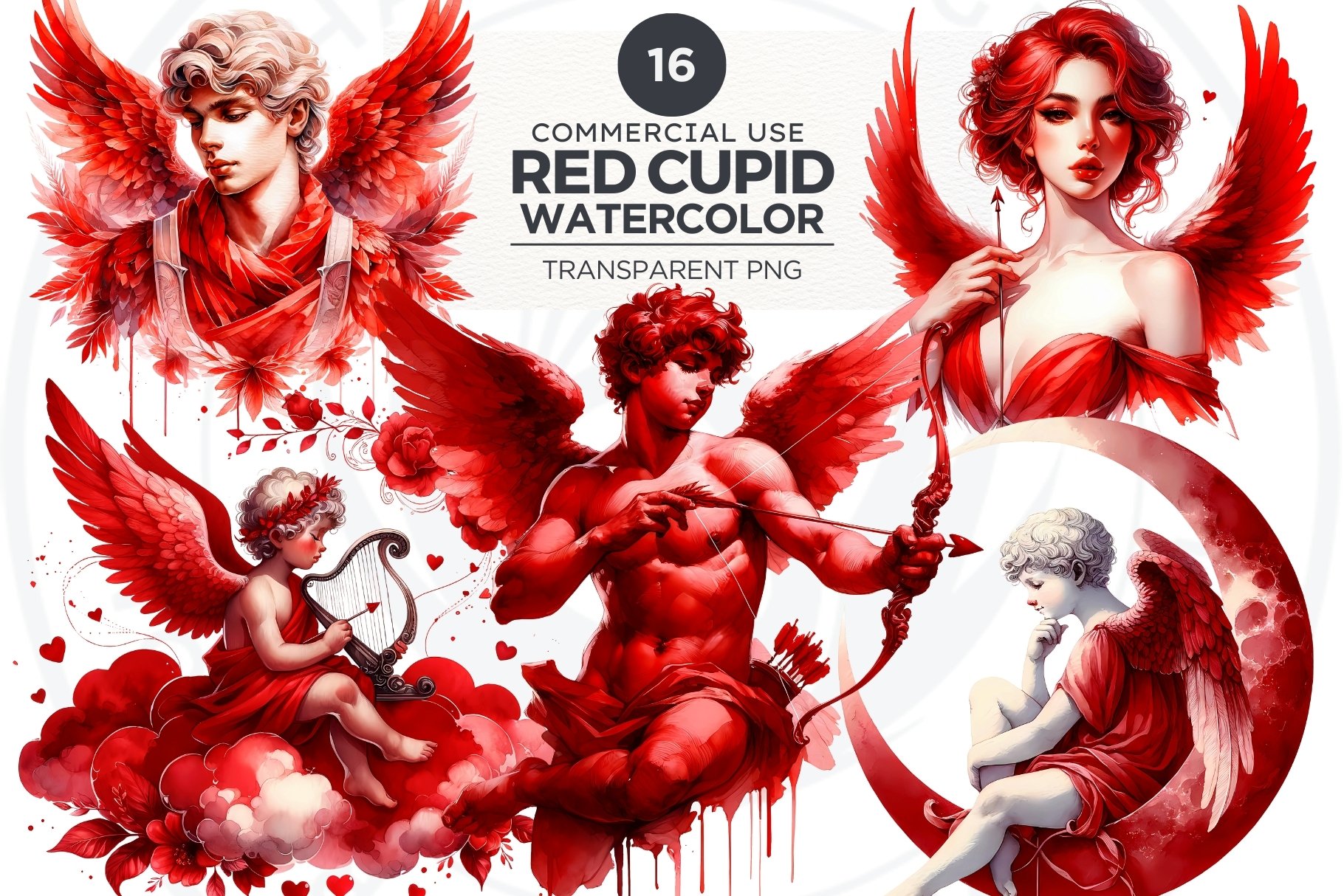 Red Cupid Clipart