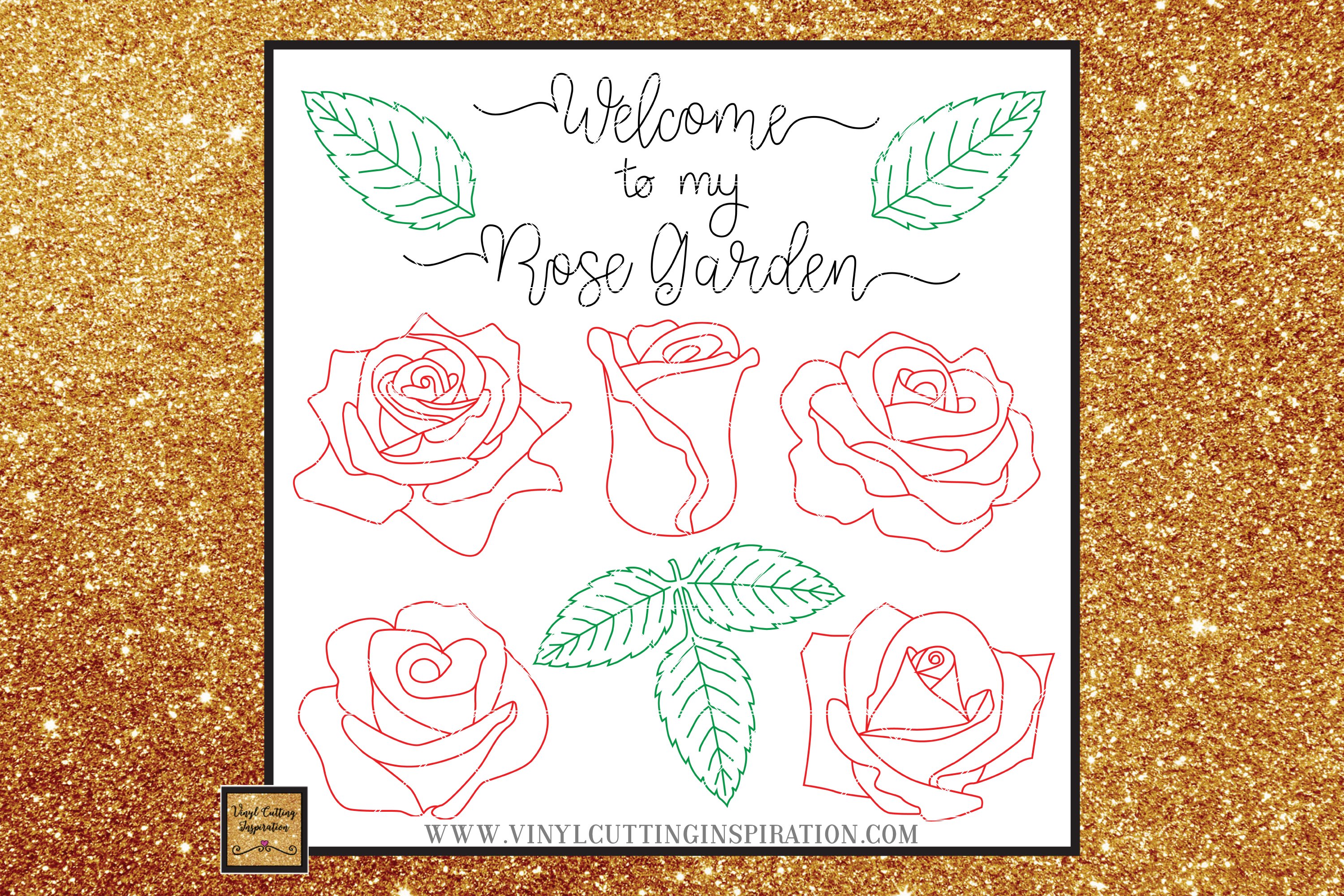 Foil Quill Designs Foil Quill Sketch Rose Svg Foiling SVG (260734
