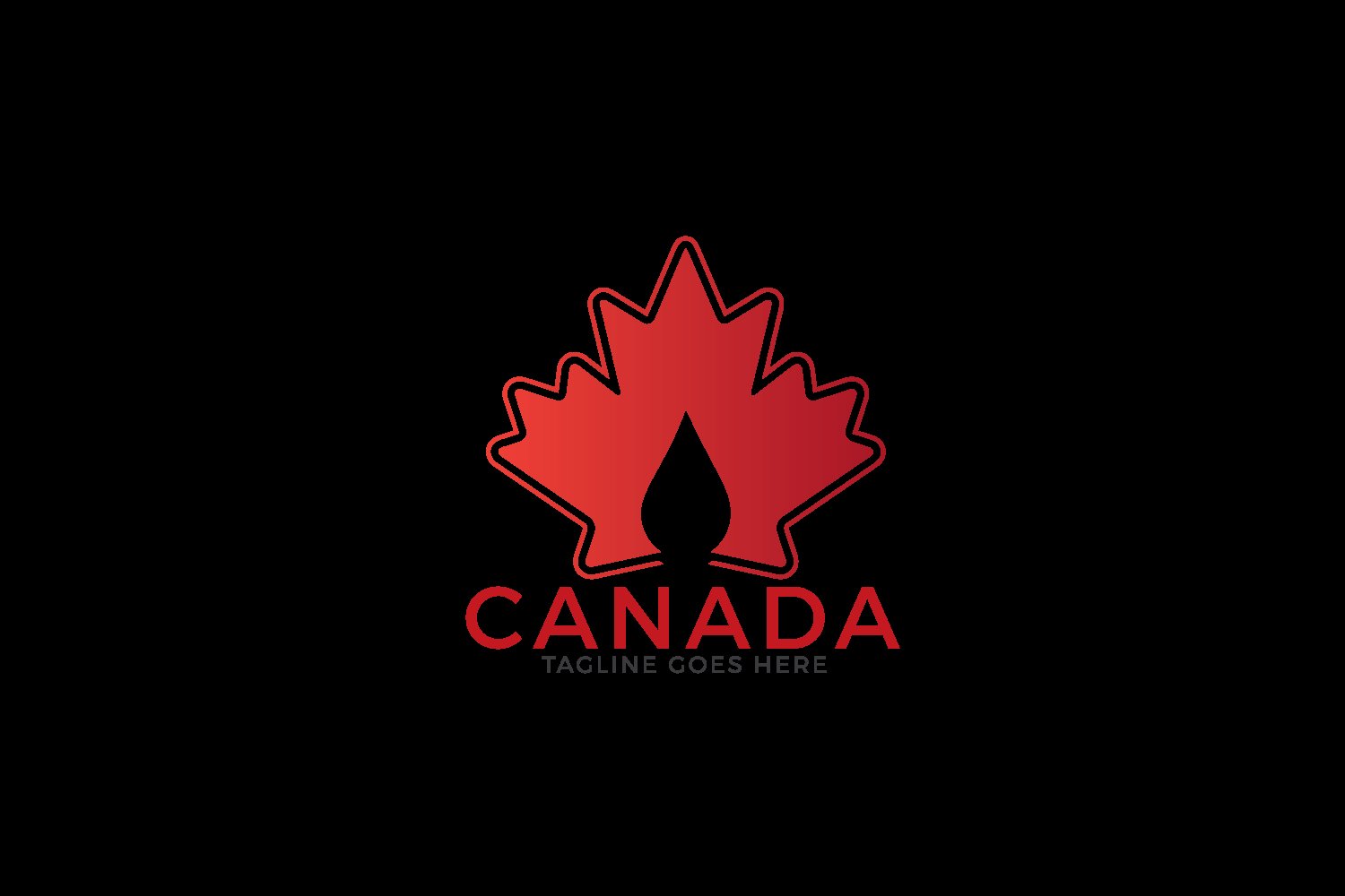 Maple leaf Canada logo design. (156522) Logos Design Bundles