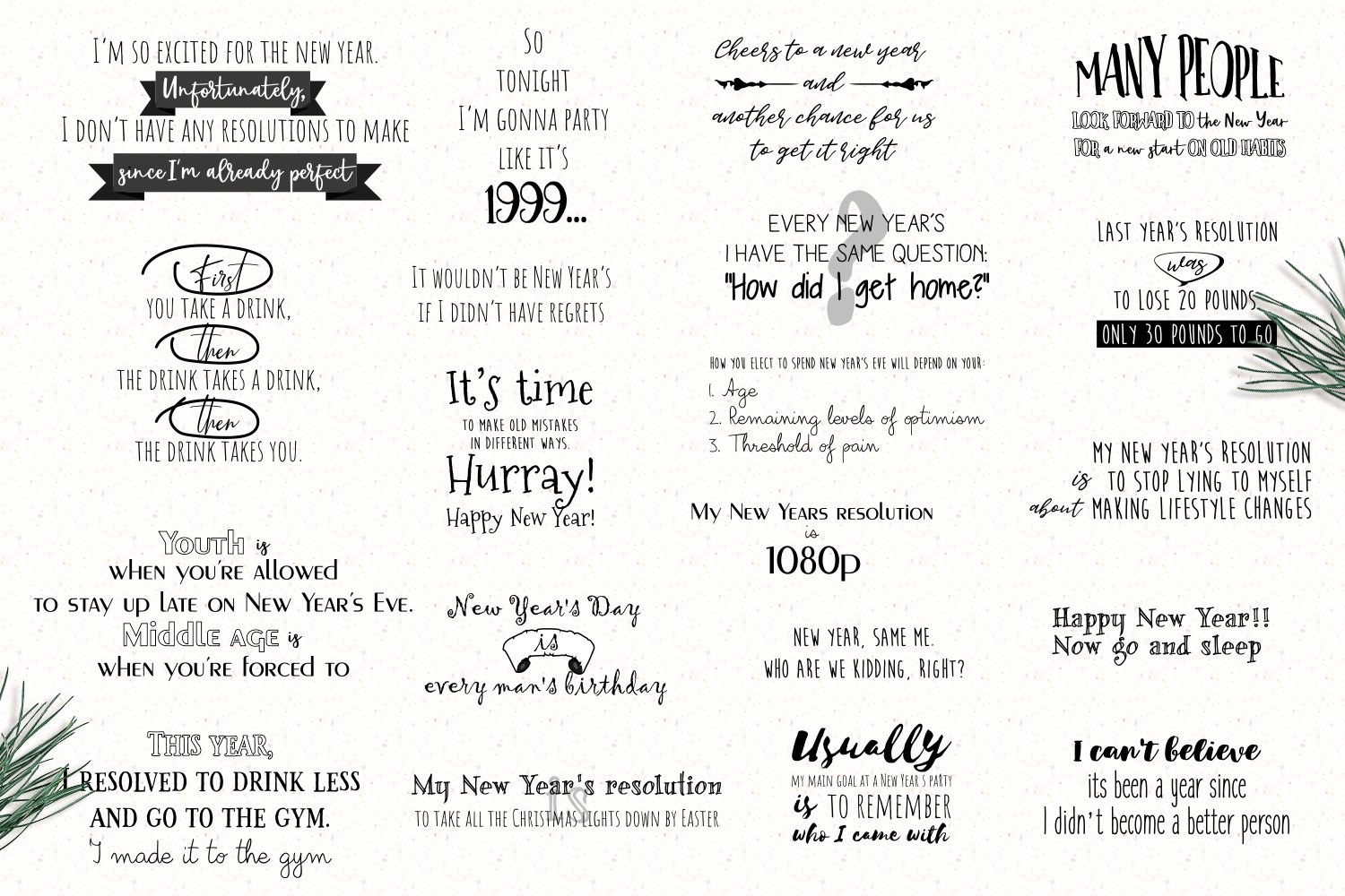 Funny new year quotes Funny New Year quotes