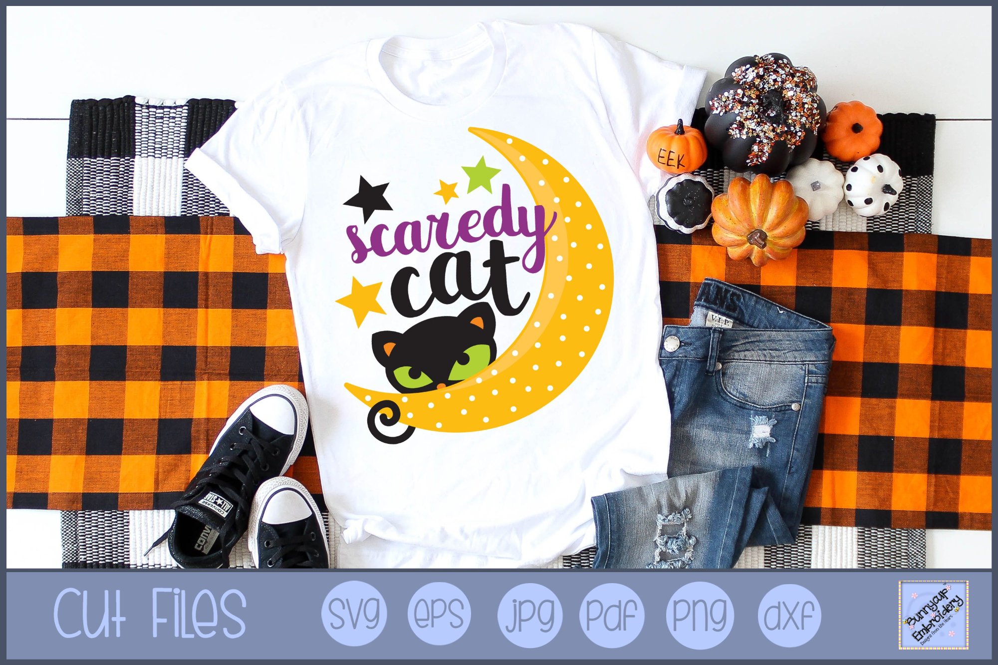 Scaredy Cat - SVG, Clipart, Graphic (755895) | Cut Files | Design Bundles