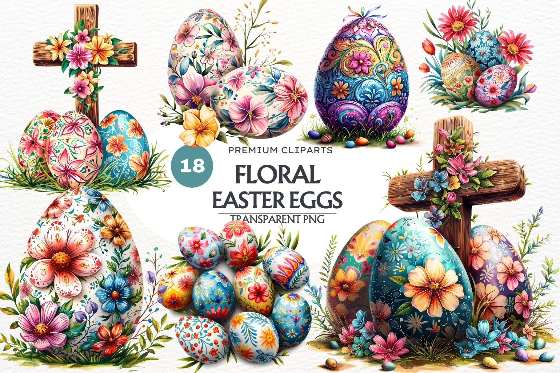 Easter Egg Clip Art Png Easter Bunny Watercolor Clipart PNG, Easter
