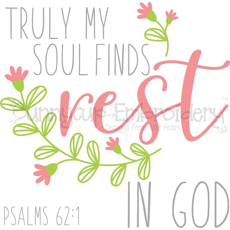 Psalms 62 1 Find Rest In God SVG, Clipart, Graphic (777025) Cut