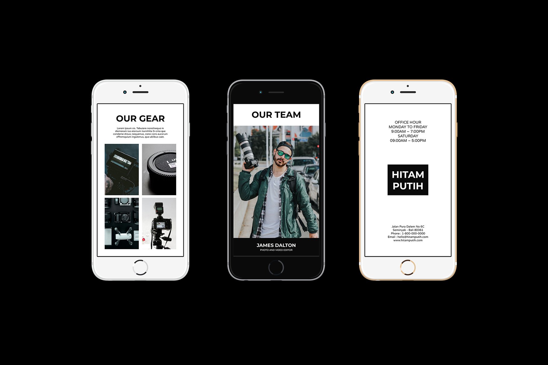 Hitam Putih Photography Instagram Stories Template (768635) | Instagram