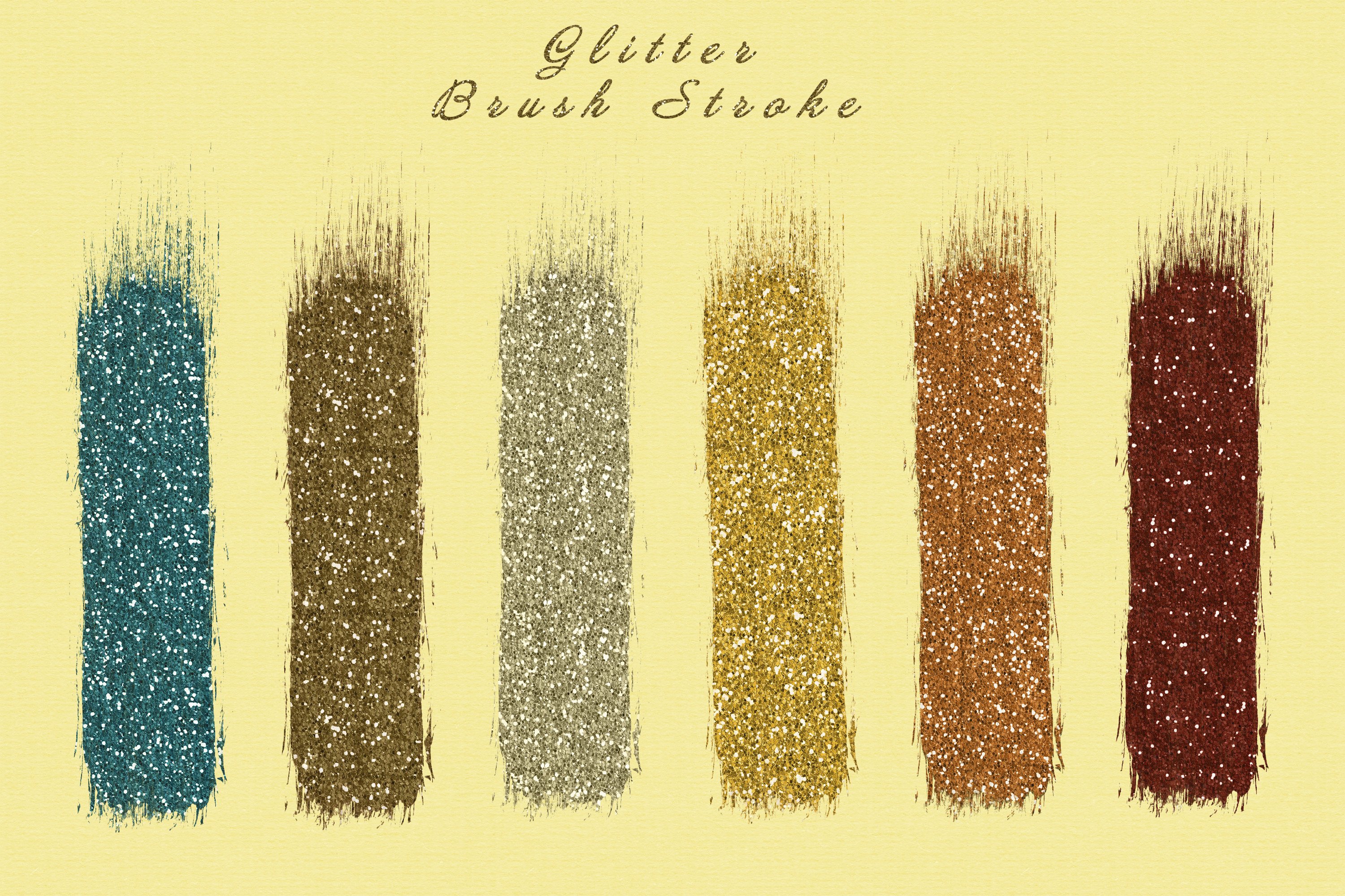 Glitter Brush Stroke (545674) Elements Design Bundles