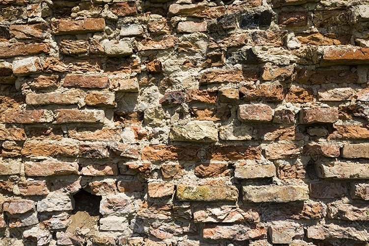 Crumbling Brick Wall