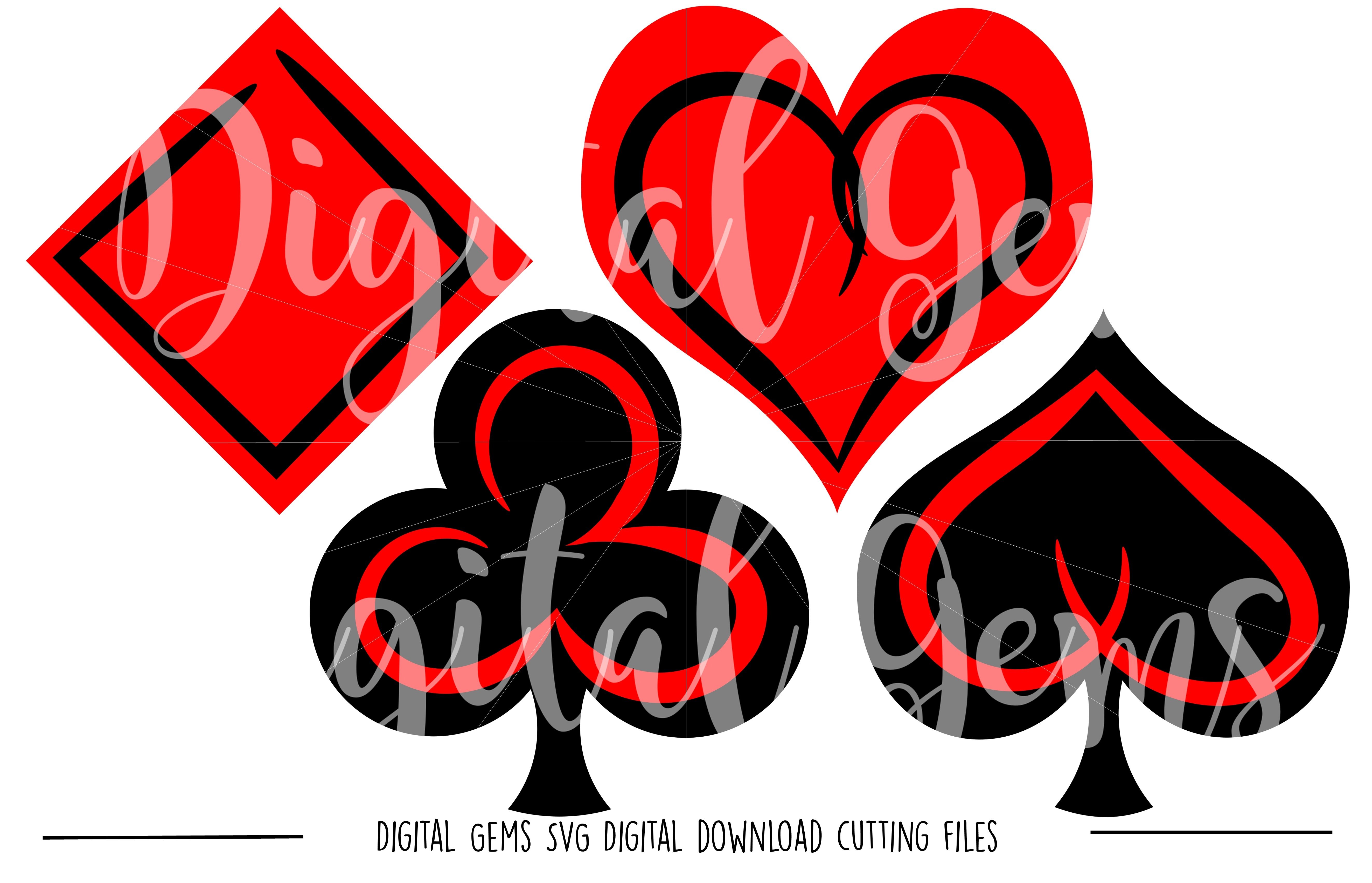 Playing card Symbols SVG / DXF / EPS / PNG files (23442) SVGs