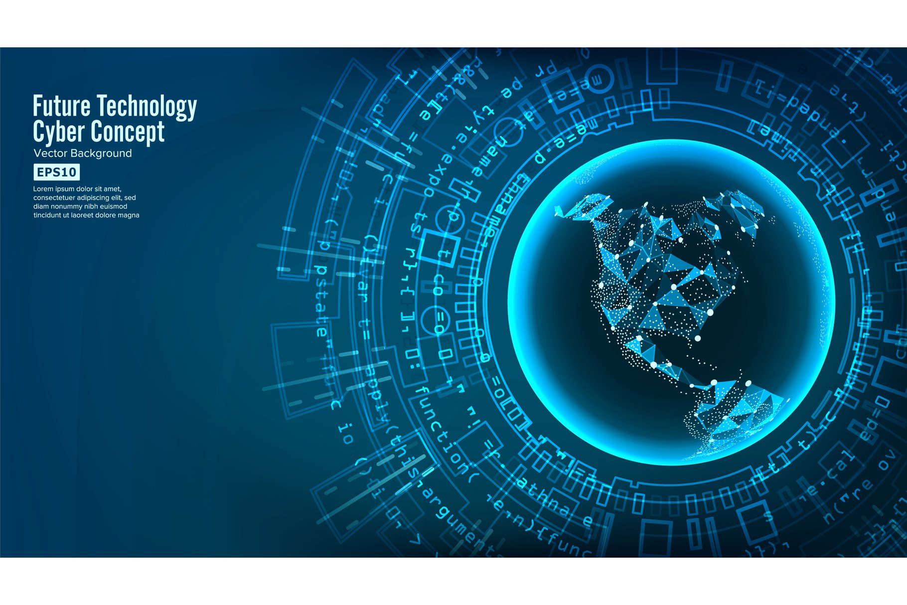 Futuristic Technology Connection Structure Vector Abstract 674931 Illustrations Design Bundles Free for commercial use no attribution required high quality images. design bundles