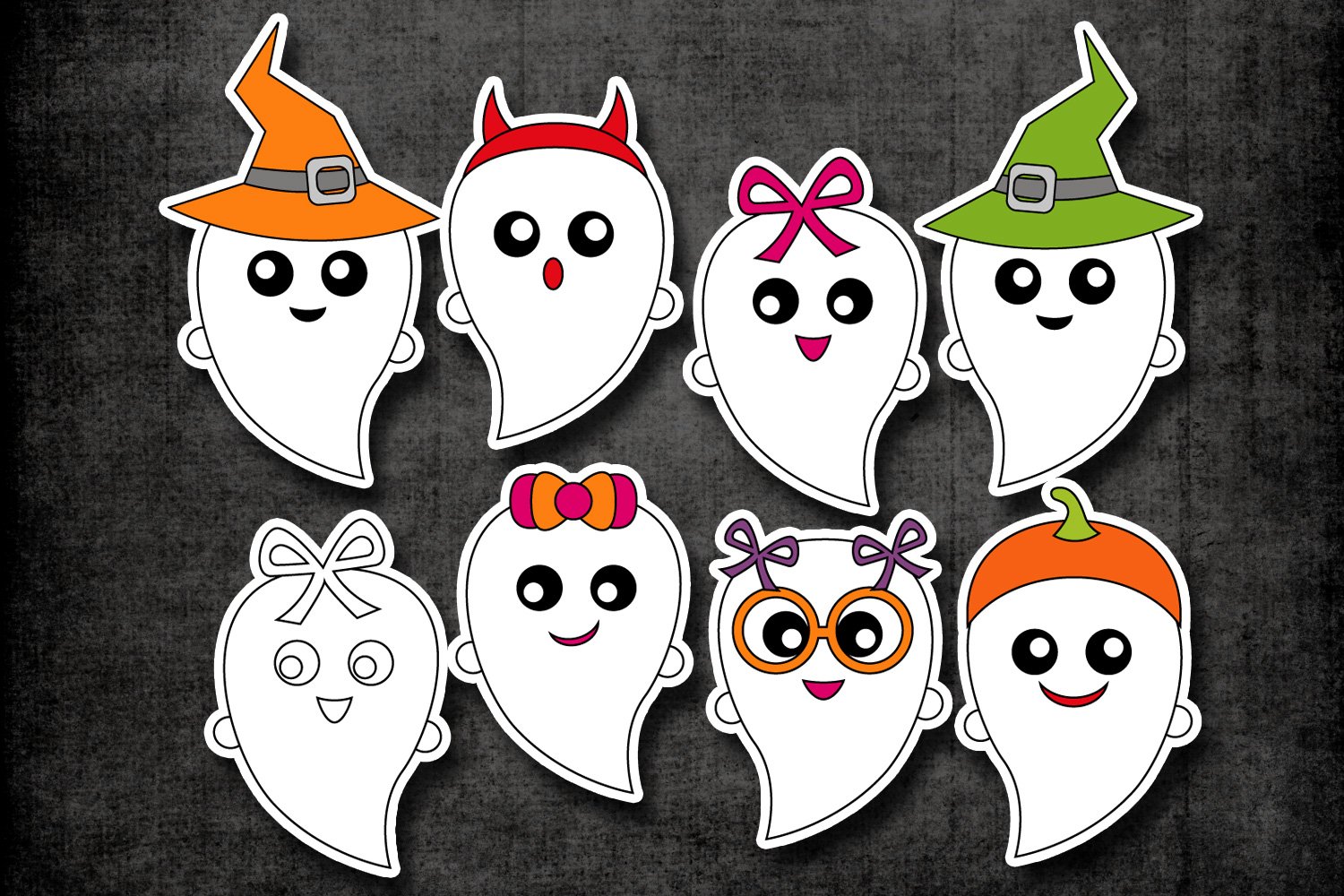 Halloween ghost clipart graphic illustrations (105954 ... (1500 x 1000 Pixel)