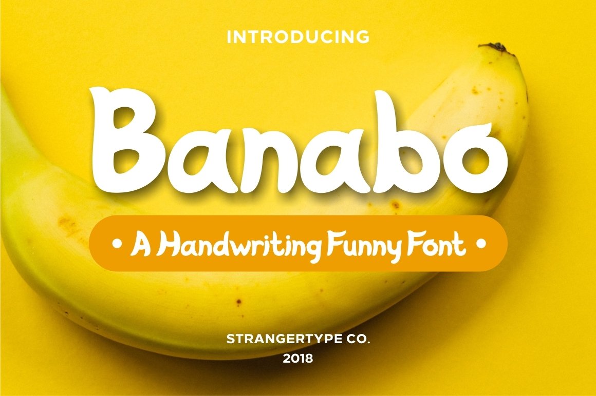 Banabo Banana Font (245125) Summer Font Bundles