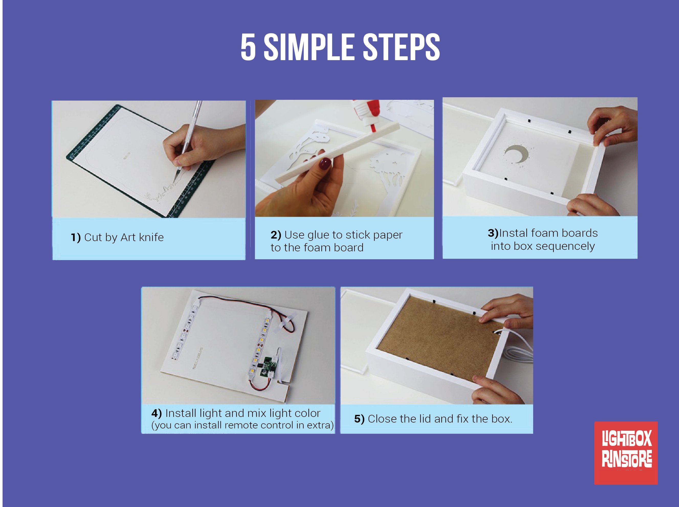 japan fuji paper light box template shadow box template shad