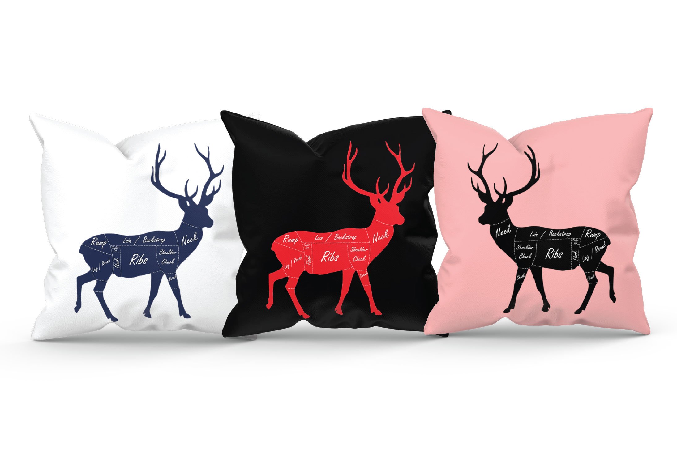 Butcher chart cuts of venison. Printable deer meat cut chart (533054