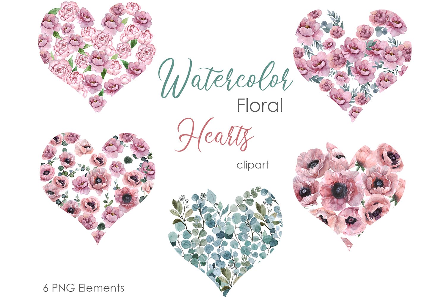 Clipart Flowers And Hearts