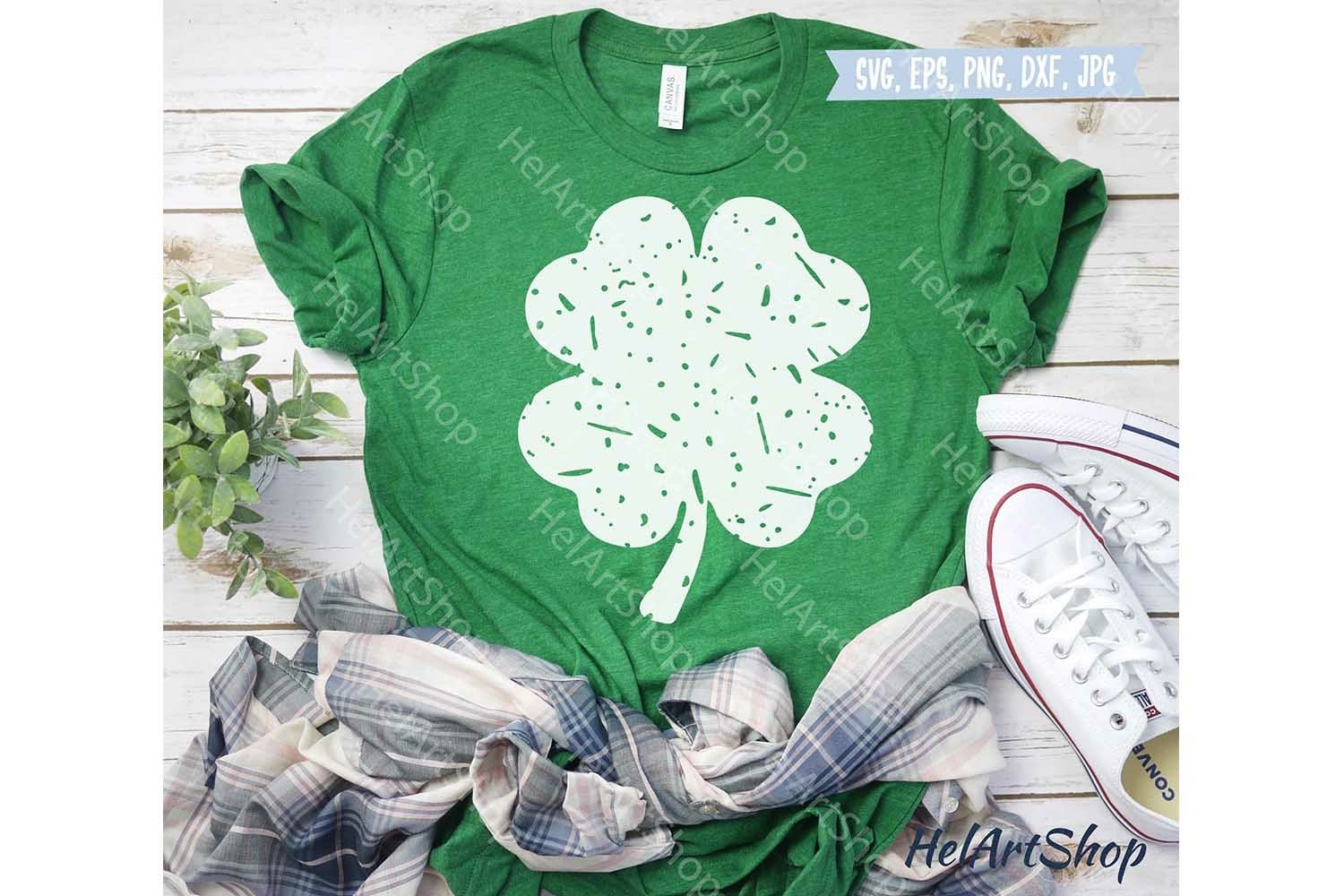 Distressed Shamrock SVG, Clover svg, St Patricks Day Svg (1223012 Distressed Shamrock SVG, Clover svg, St Patricks Day Svg (1223012