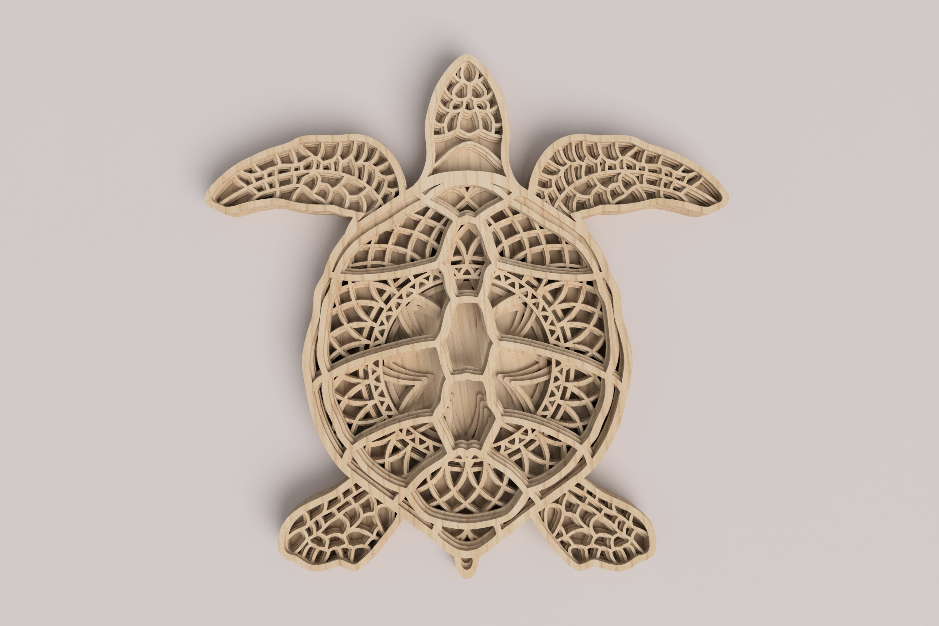Sea Turtle Mandala Laser Cut File (1160159) | Cut Files | Design Bundles