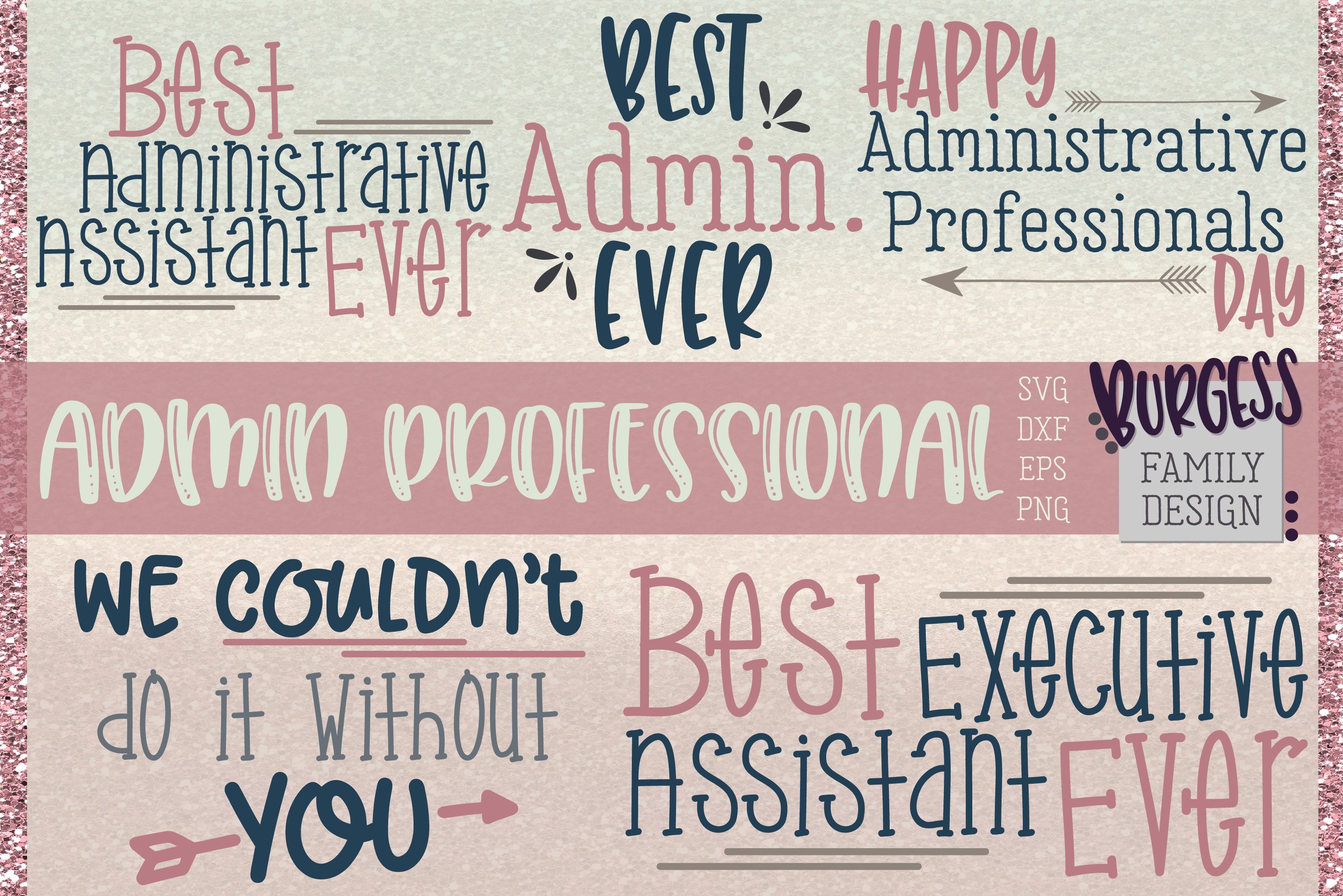 Administrative Professional bundle | Cuttable & Printable