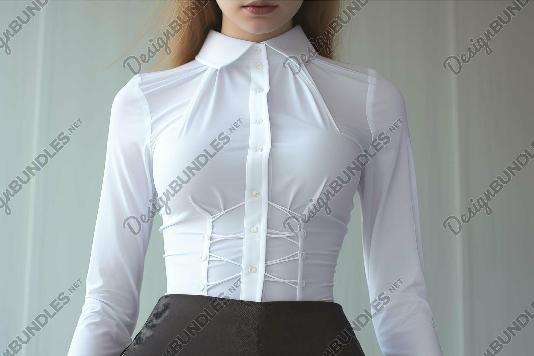 【EN NEUME】Bustier Design Blouse Classic overbust Mesh corset - Custom order Nemuro-Corsets