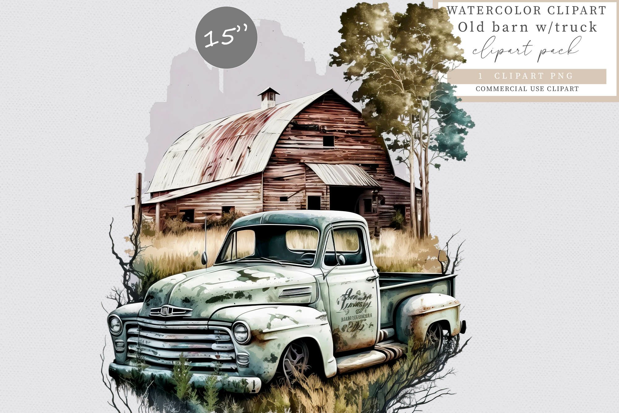 Rustic Barn Clip Art