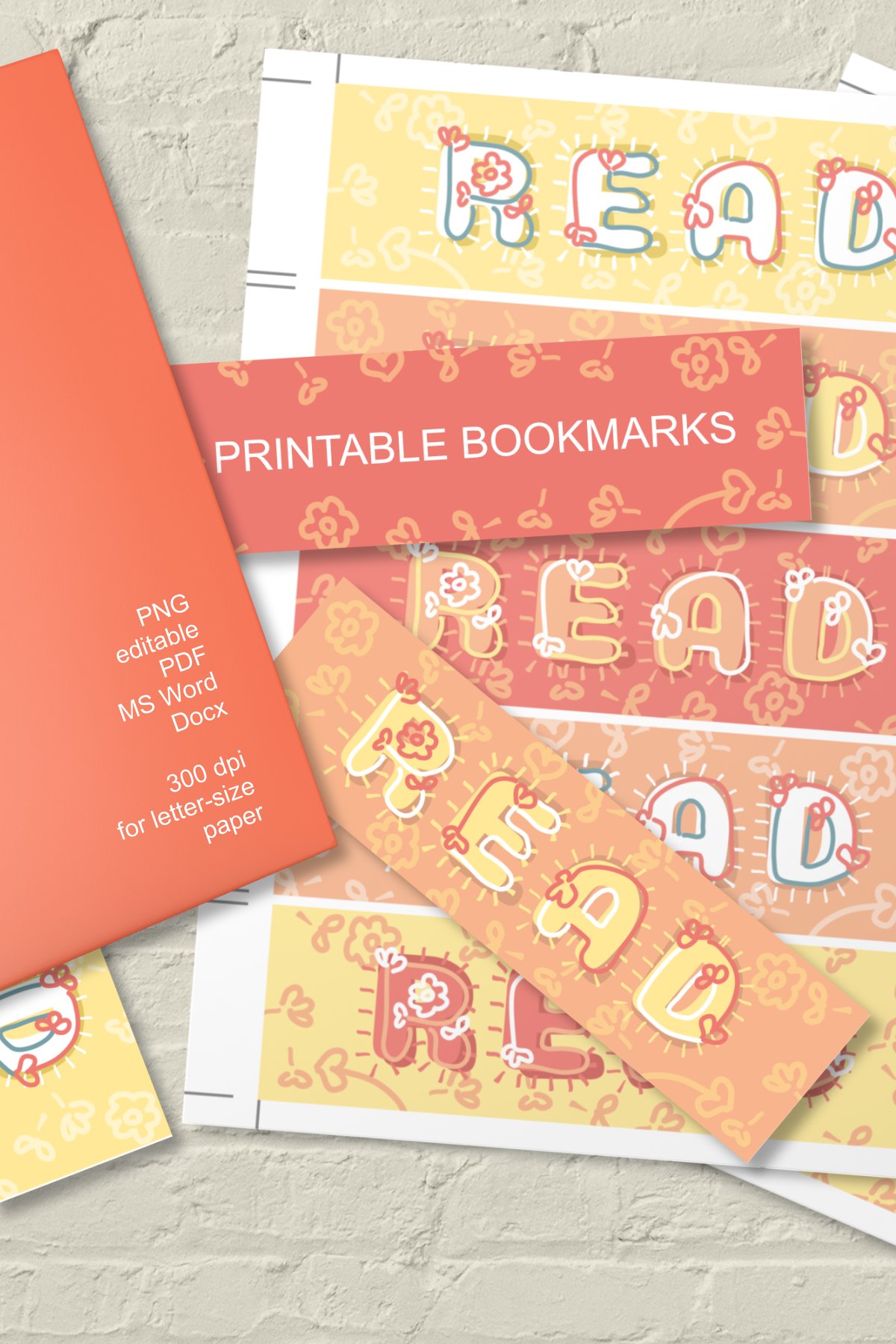 printable bookmark fall colors editable pdf word docx png