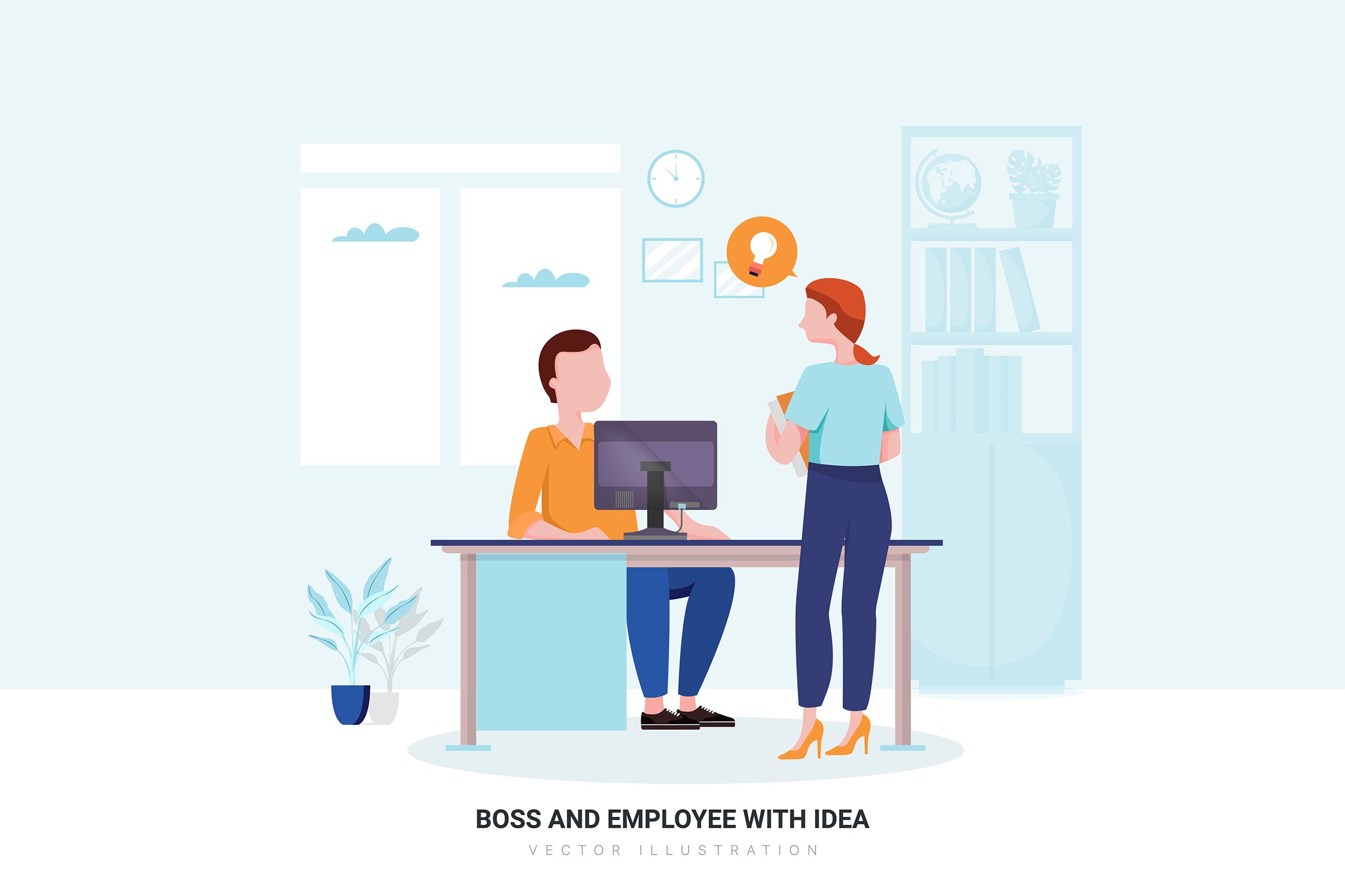 Office Culture Vector Illustration Pack (410194) | Illustrations ...