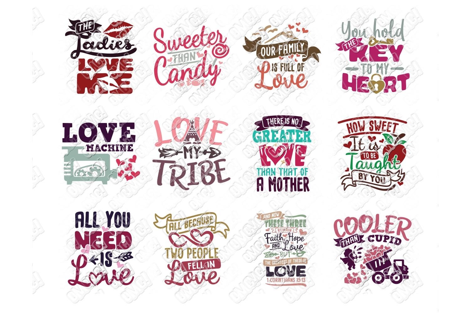 Download Valentine Quotes SVG Phrases Bundle in SVG/DXF/PNG/JPG/EPS ...