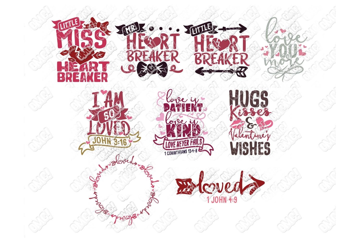 Download Valentine Quotes SVG Phrases Bundle in SVG/DXF/PNG/JPG/EPS ...