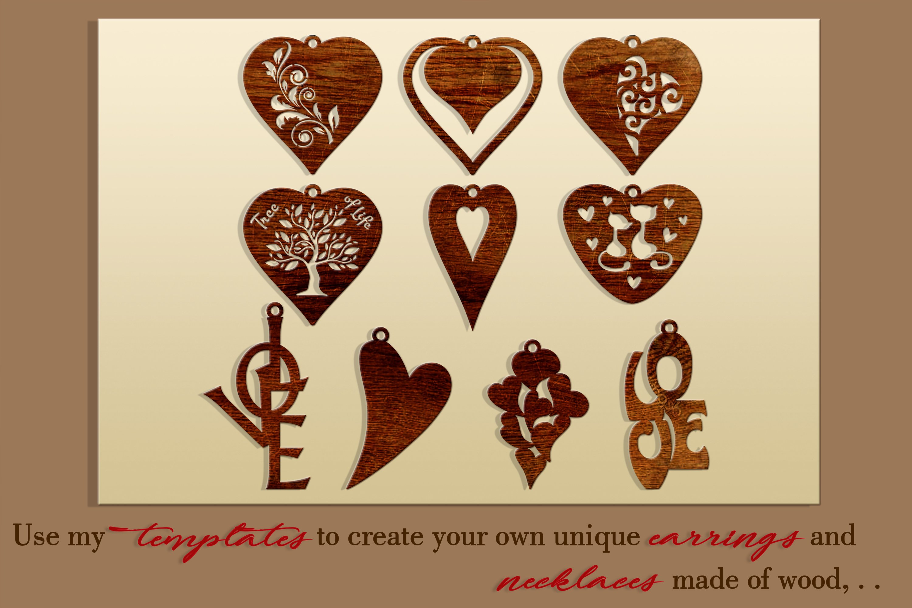 10 Valentine Love earrings svg Leather earrings svg Necklace (408410