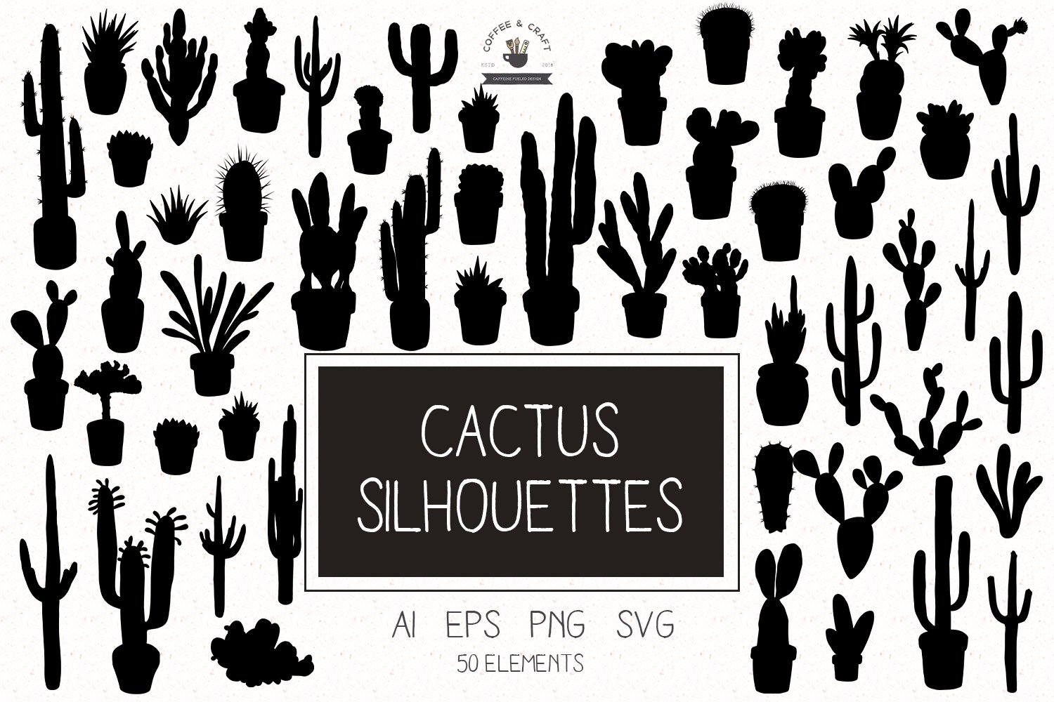 Cactus silhouettes
