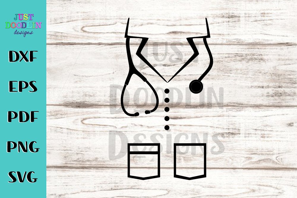 Scrub Top Nurse (306444) SVGs Design Bundles