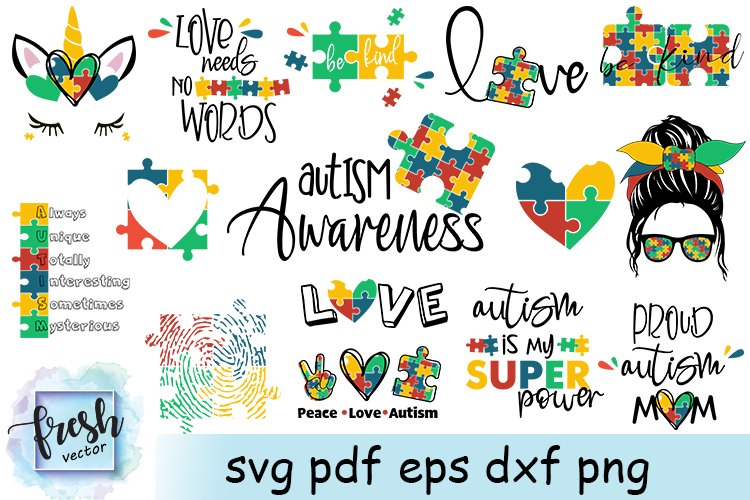 autism-svg-bundle-autism-puzzle-piece-set-sublimation for Free Printable Autism Awareness Crafts Autism Svg Bundle|Autism puzzle piece Set Sublimation for Free Printable Autism Awareness Crafts