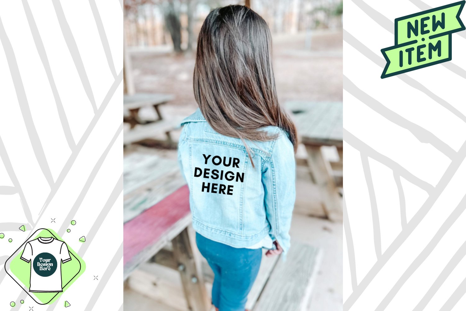 jean jacket mockup, crafter mockup, mockup model (1847712) Clothing