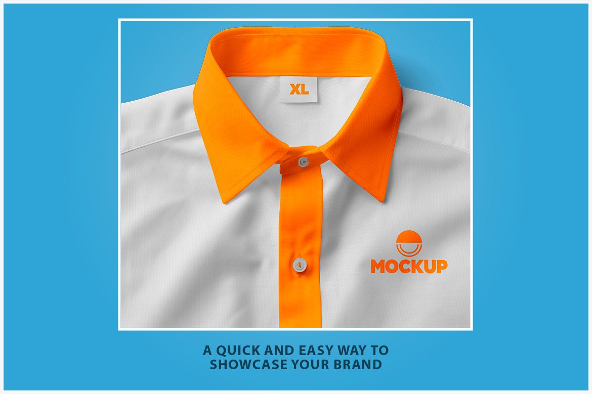 Dress Shirt Close-up Mockup, image size:1170x779