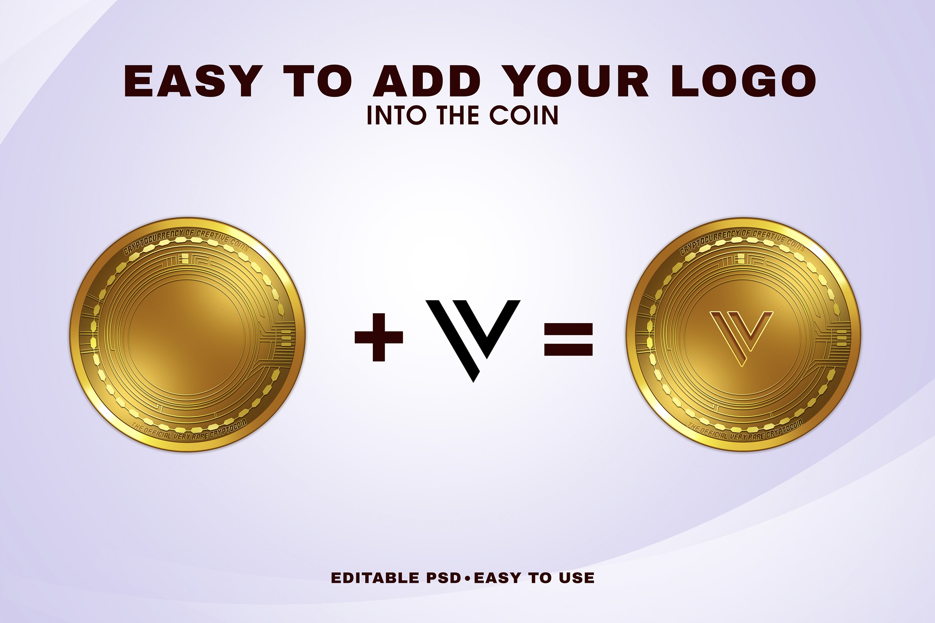 Crypto Currency Coin Mockup High Resolution