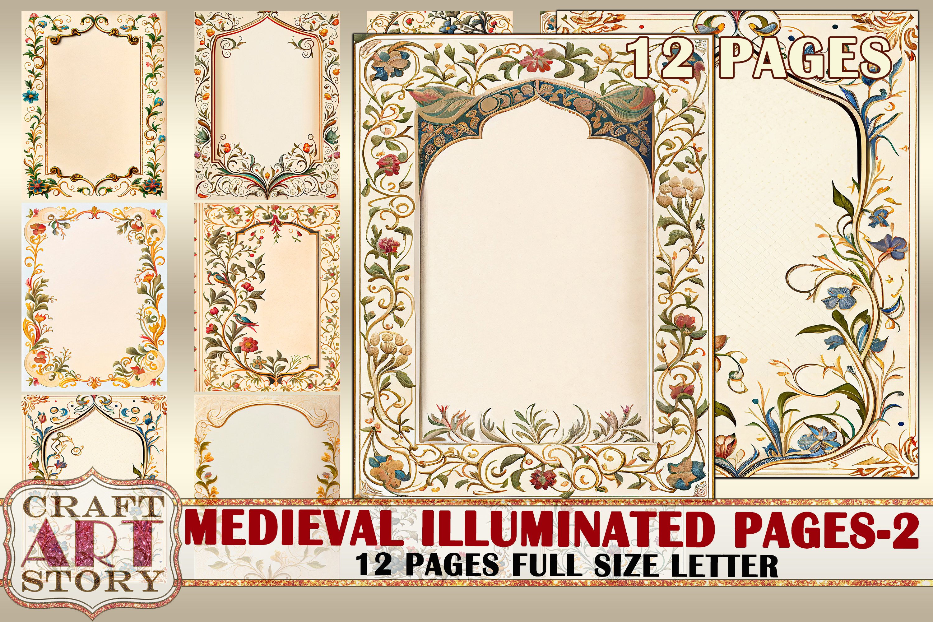 Medieval Illuminated Manuscript Frame journal (2661840)