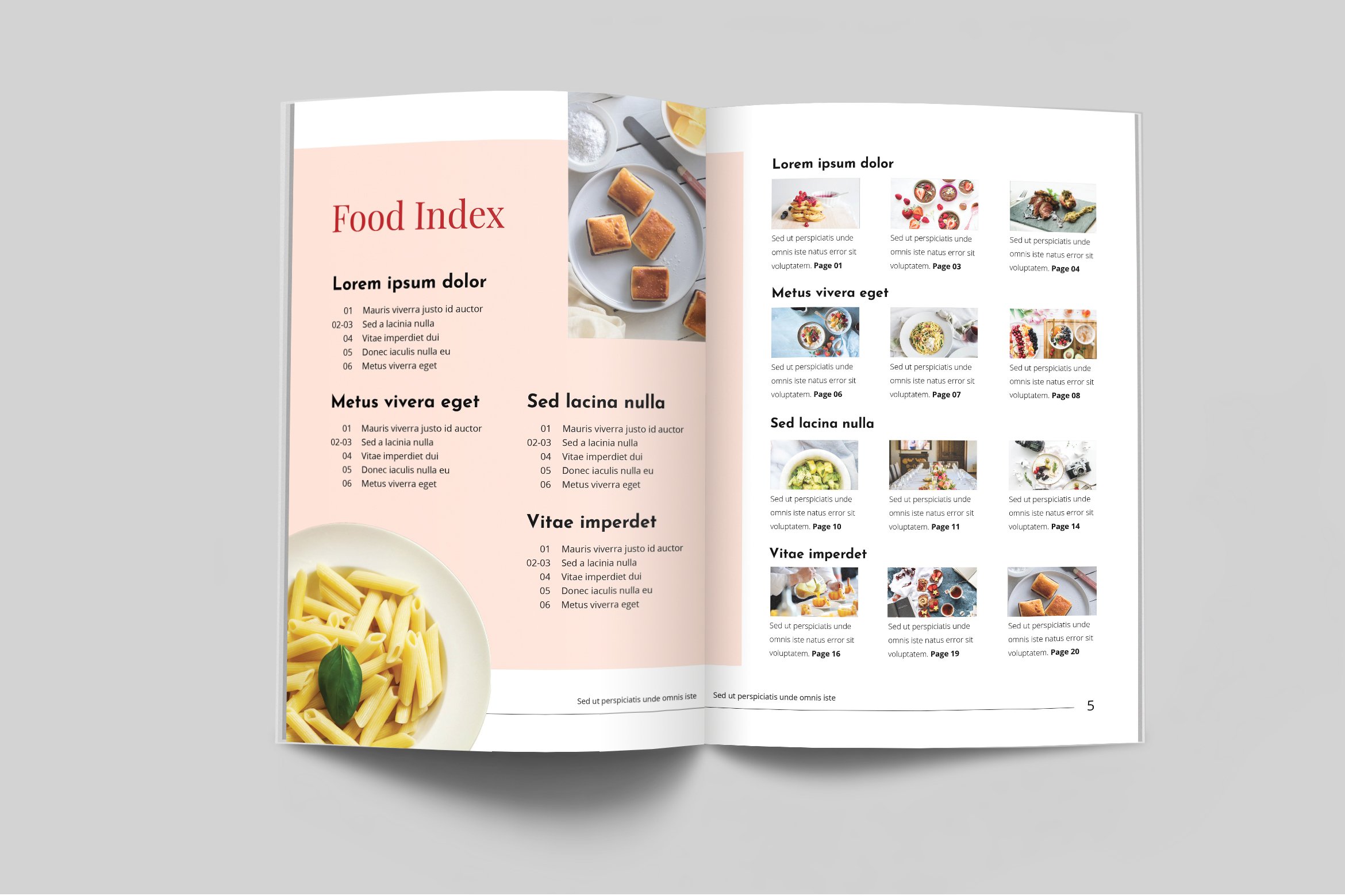 Nutrient Food Catalogue Template