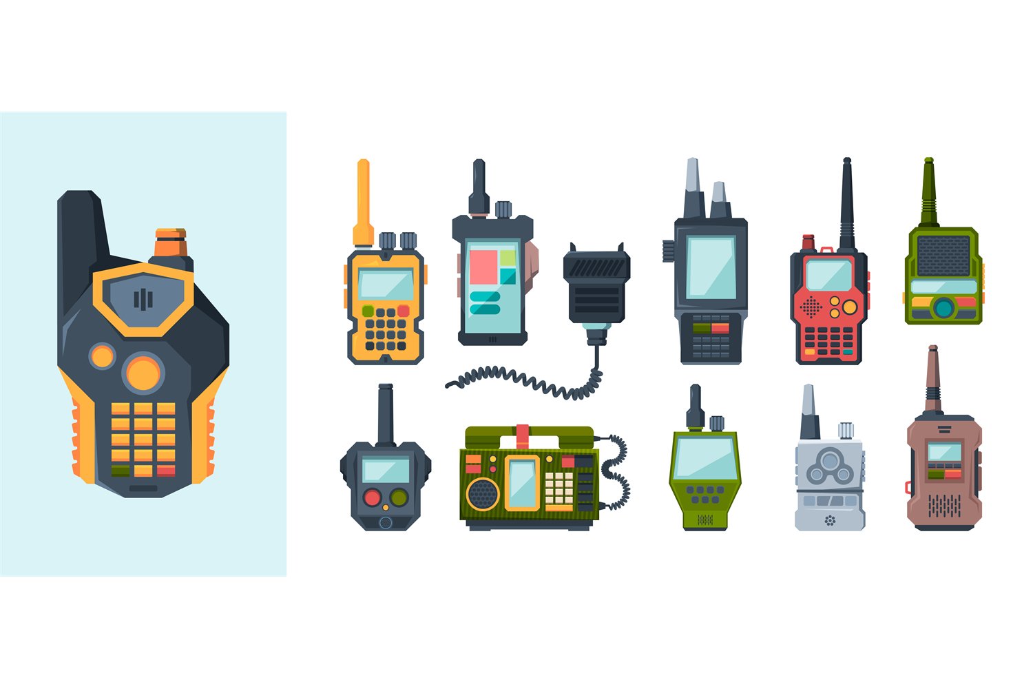 Radio device. Military or police radio frequency transmitter