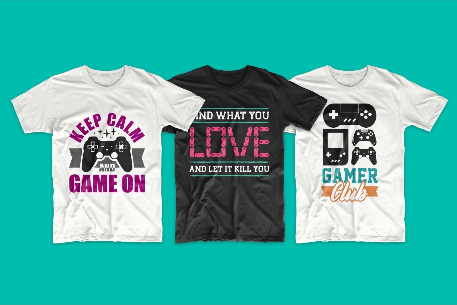Download Gaming And Gamer T Shirt Design Vector Bundle Sublimation 1022673 Sublimation Design Bundles