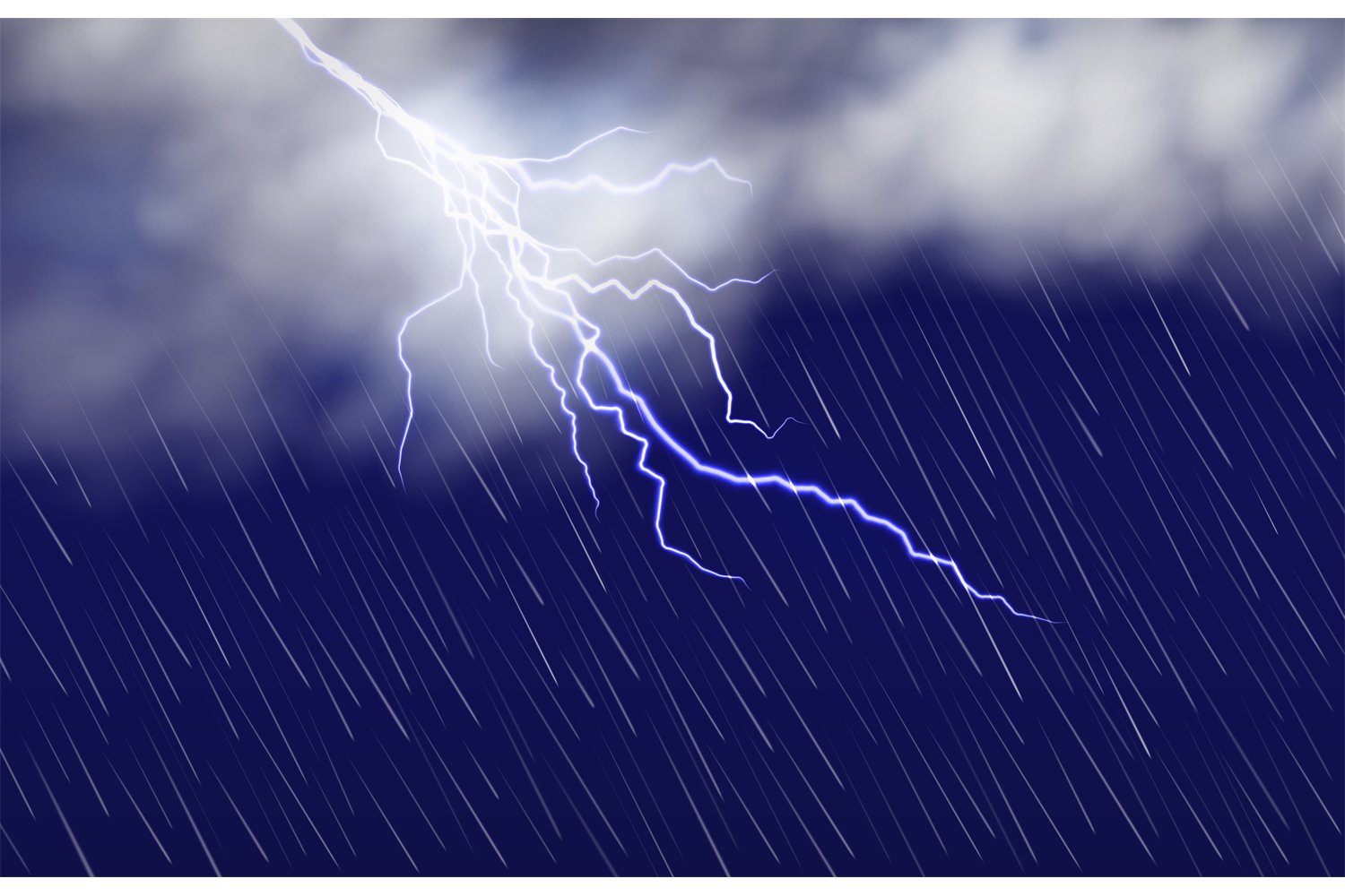 Rainy Light storm Water raindrops and thunderb