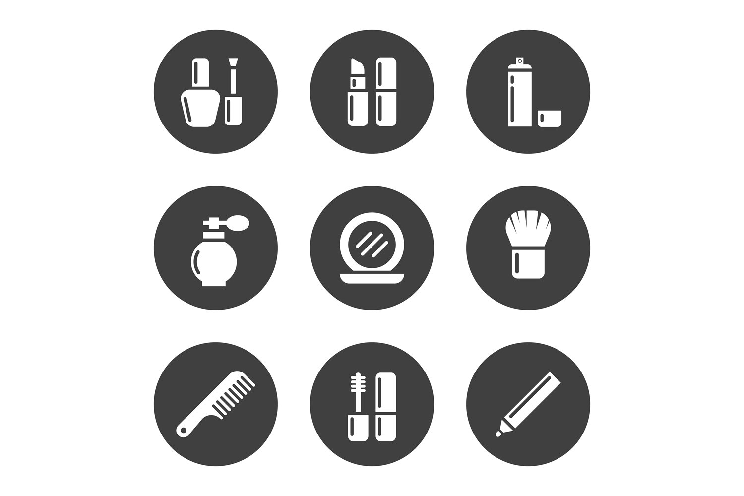 Decorative cosmetic icon set (868361) Icons Design Bundles