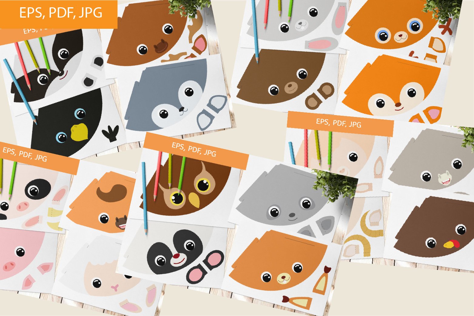 Party Hats SVG Bundle, Party Hat Cut File Template (1356715) | Paper