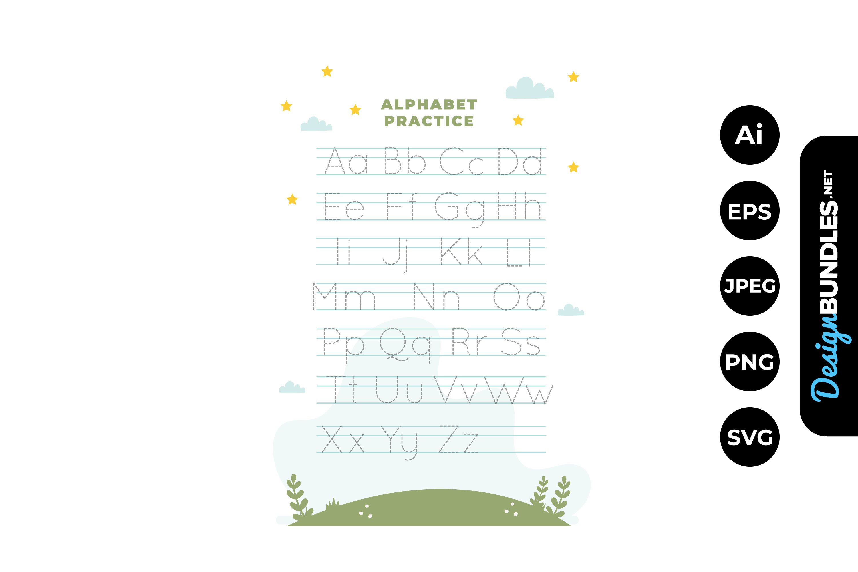 Alphabet Tracing Worksheet for Kids