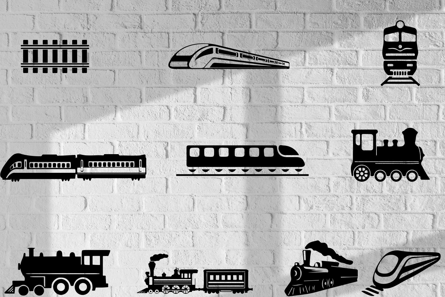 Train silhouette svg, Train glowforge, Train clip art, image size:1500x1000