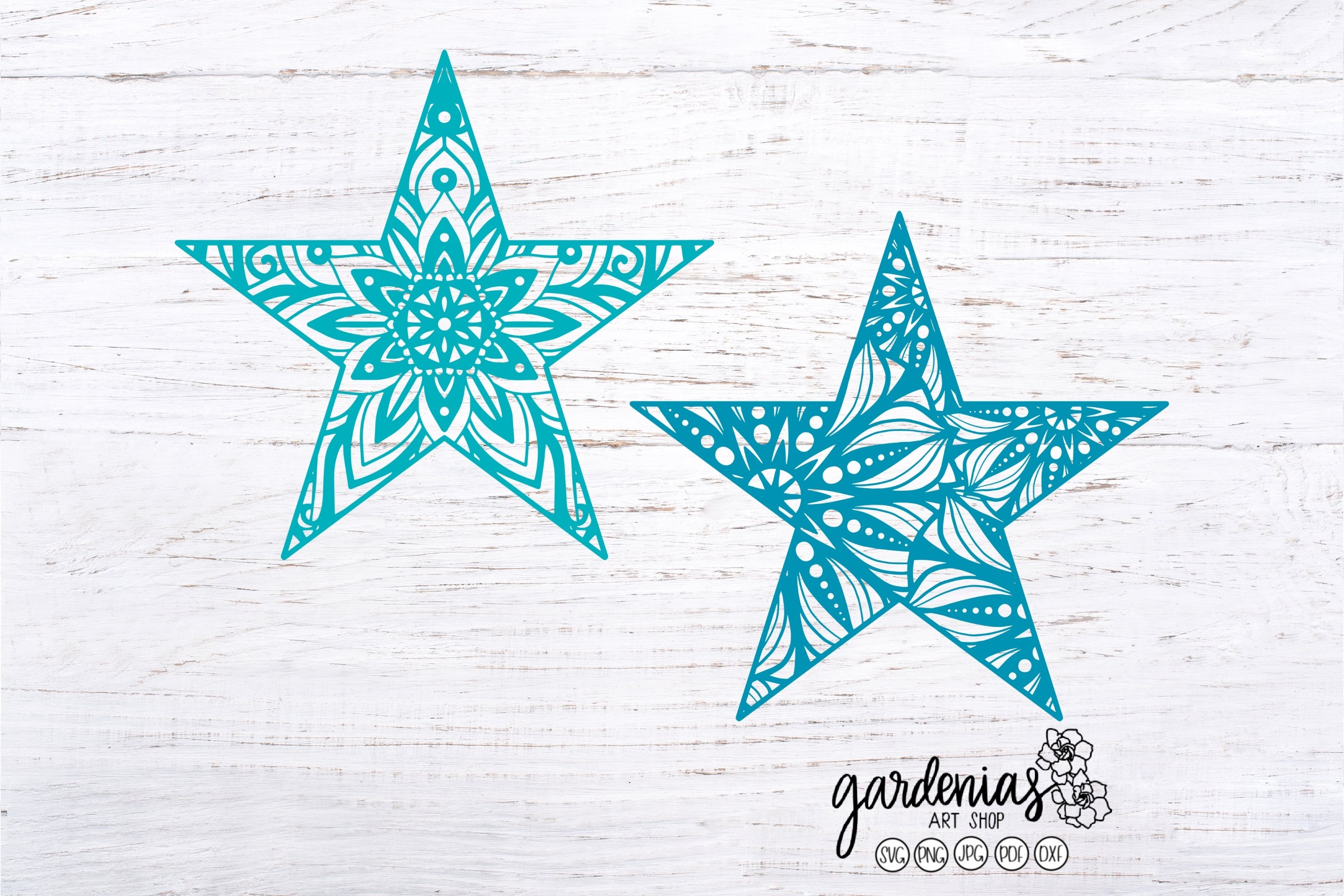 Star Mandalas SVG | Star Cut File | Star Clip Art | July 4th (574179