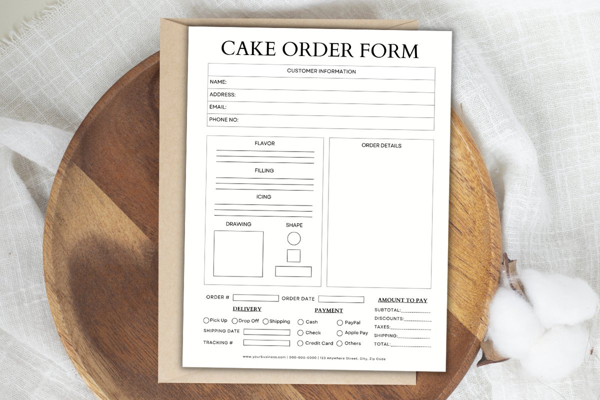 Editable Cake Order Form Canva Template - B&W 1 editable-cake-order-form-canva-template-b-w-1