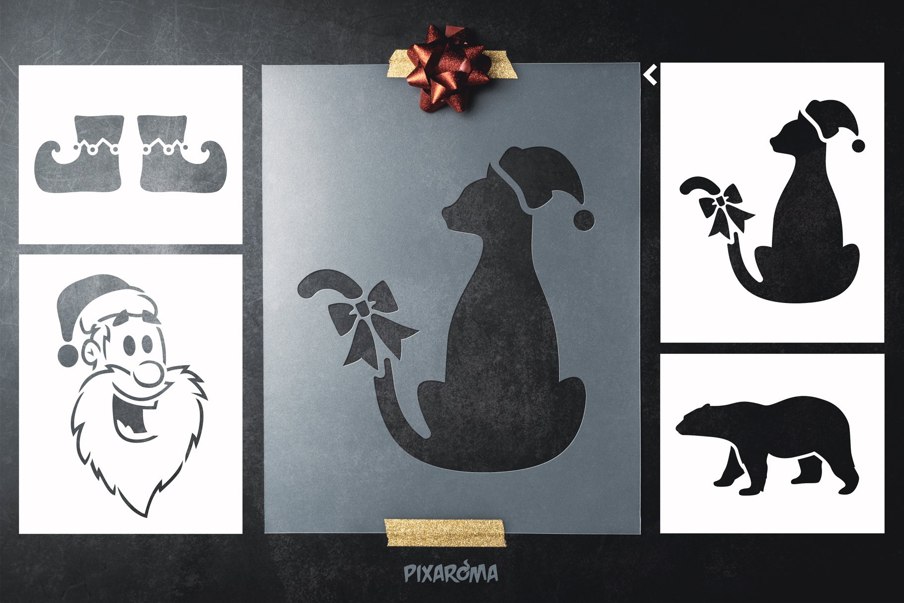 200-christmas-stencils-christmas-svg-cut-files-bundle for Free Printable Silhouette Christmas Stencils 200 Christmas Stencils | Christmas SVG Cut Files Bundle for Free Printable Silhouette Christmas Stencils