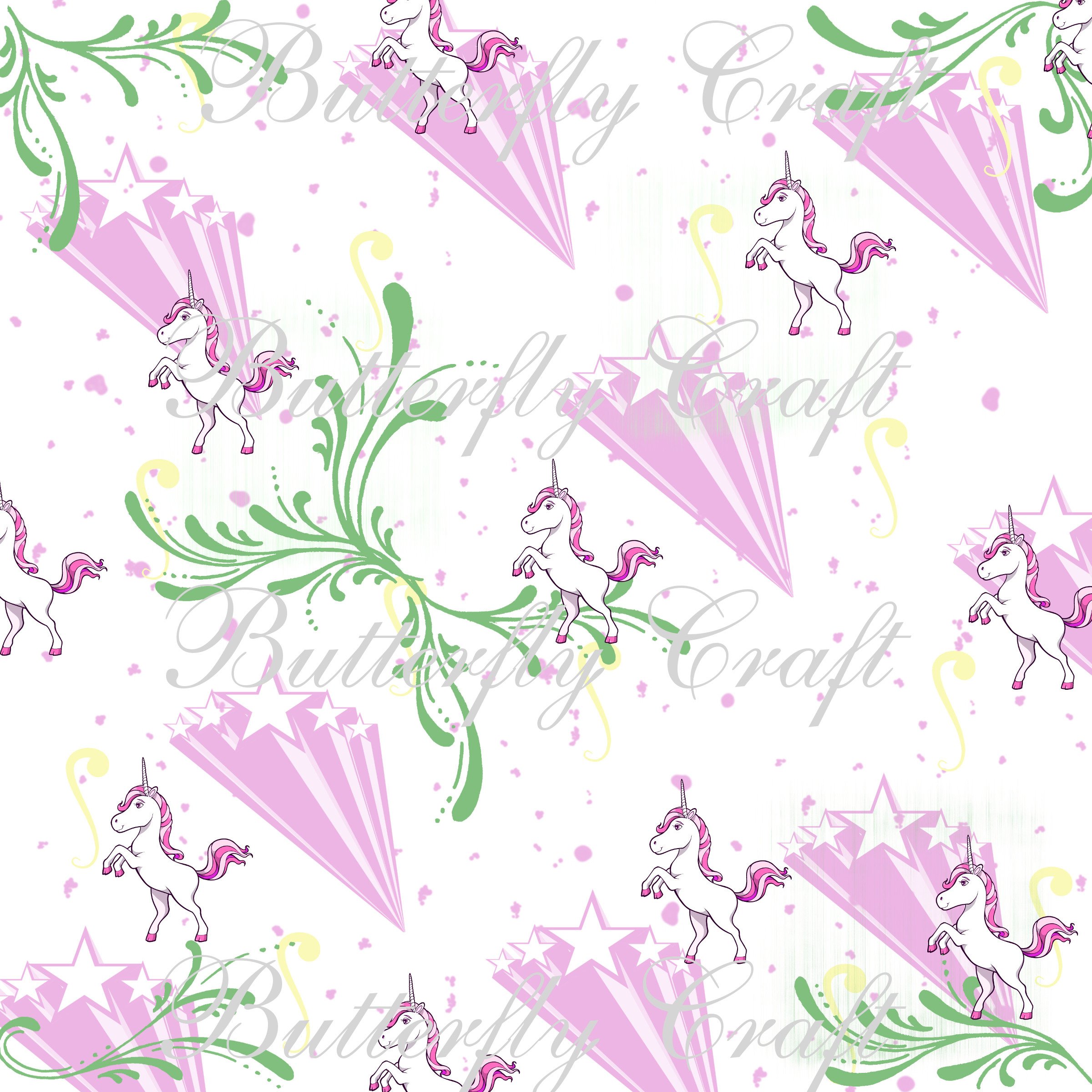 Unicorns Digital Paper , Scrapbook unicorn paper (85623) Printables
