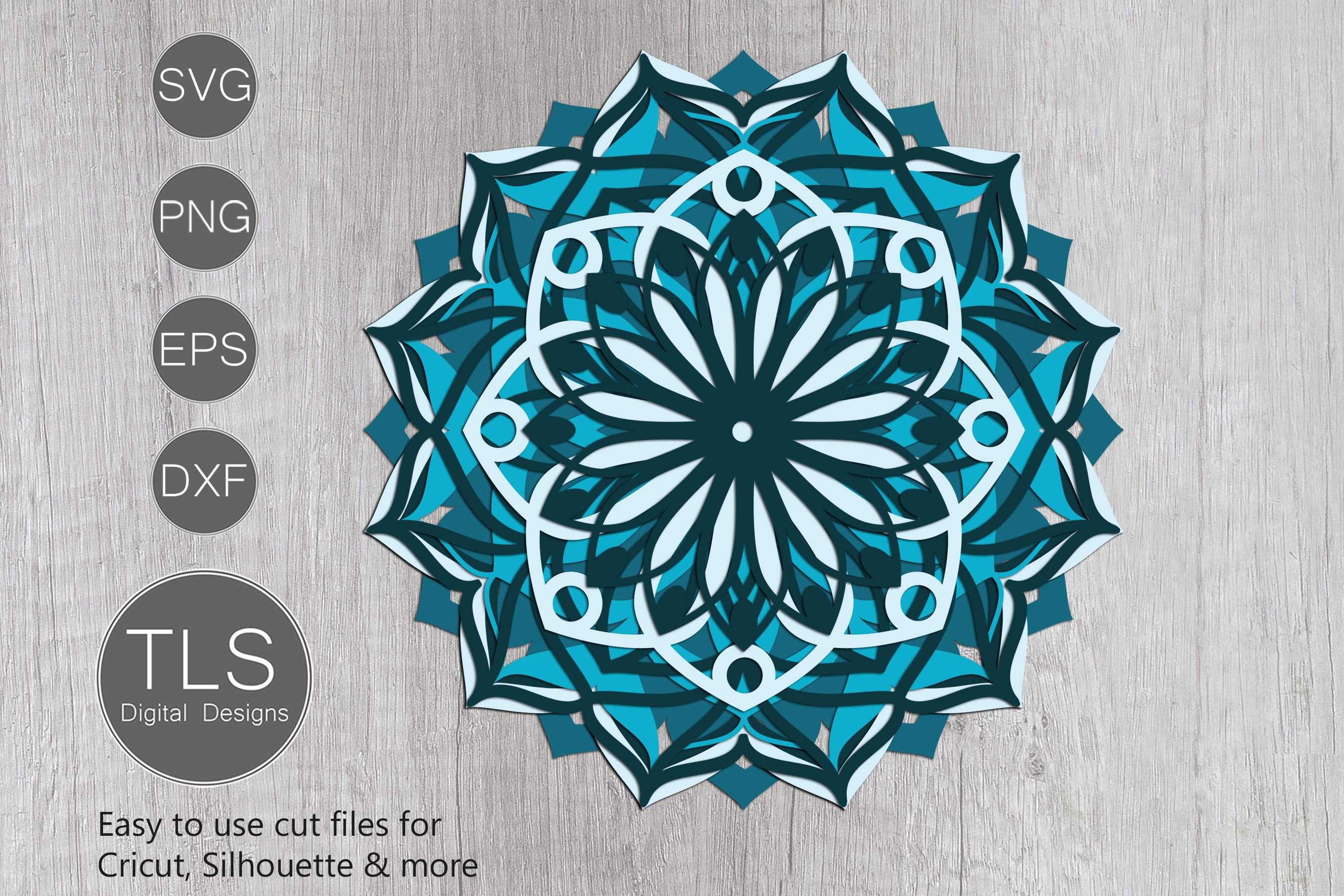 Download 3d Mandala Layered Svg 564118 Cut Files Design Bundles